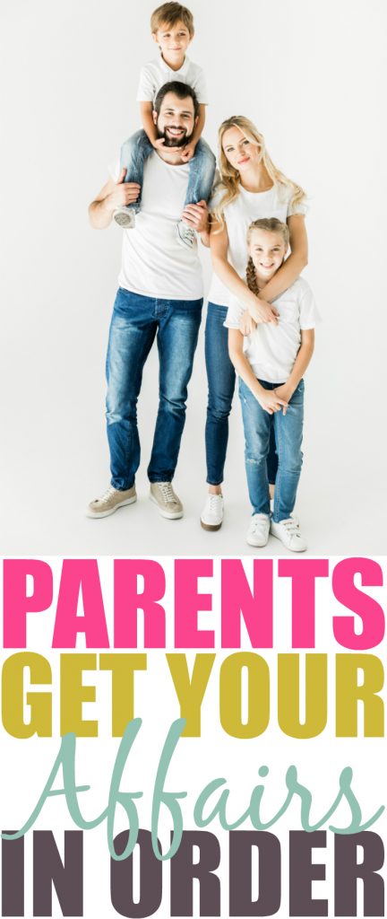 Getting Your Affairs in Order as a Parent Pinterest