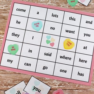 Valentine’s Day Sight Word Bingo Printable Package