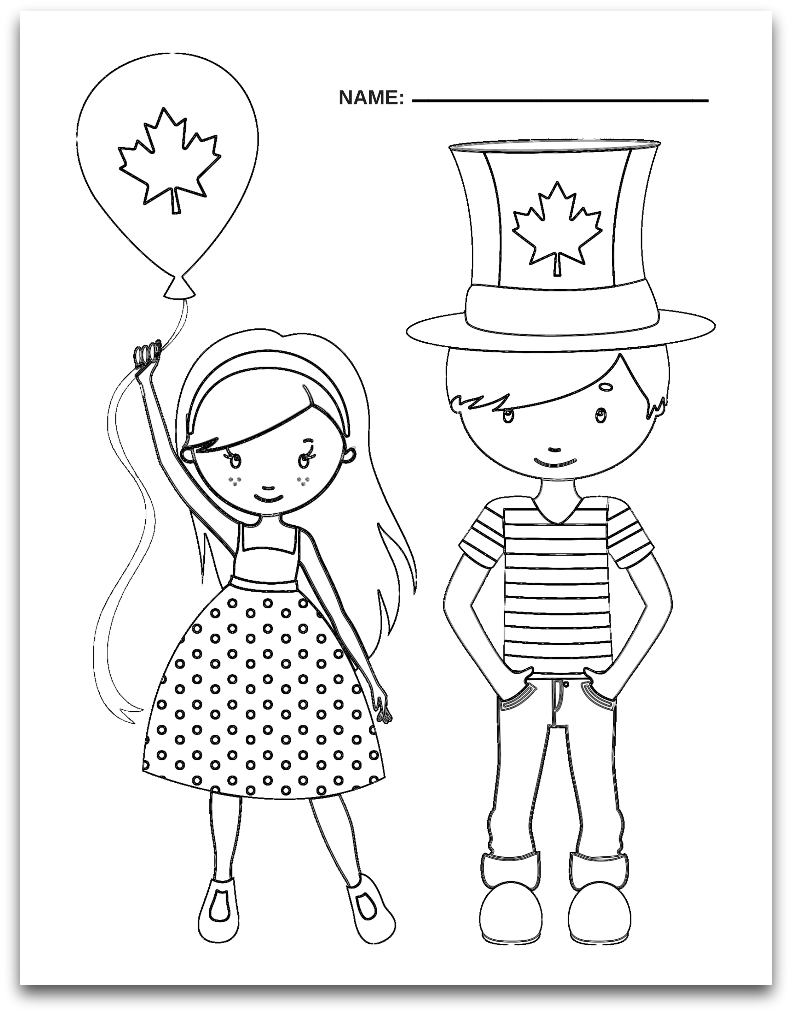 Free Printable Canada Day Preschool Learning Package