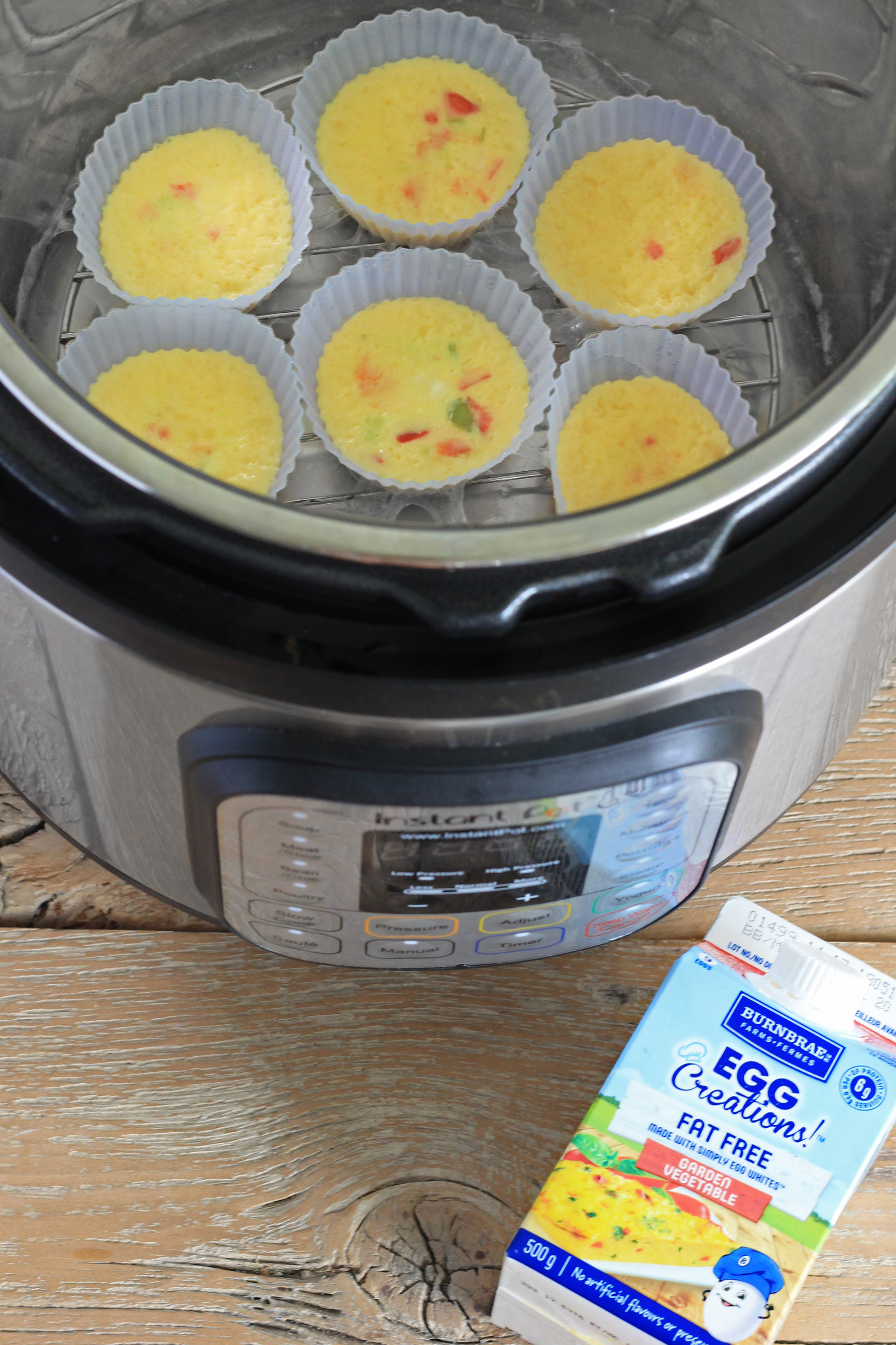 Keto Friendly 5 Minute Instant Pot Egg Muffins