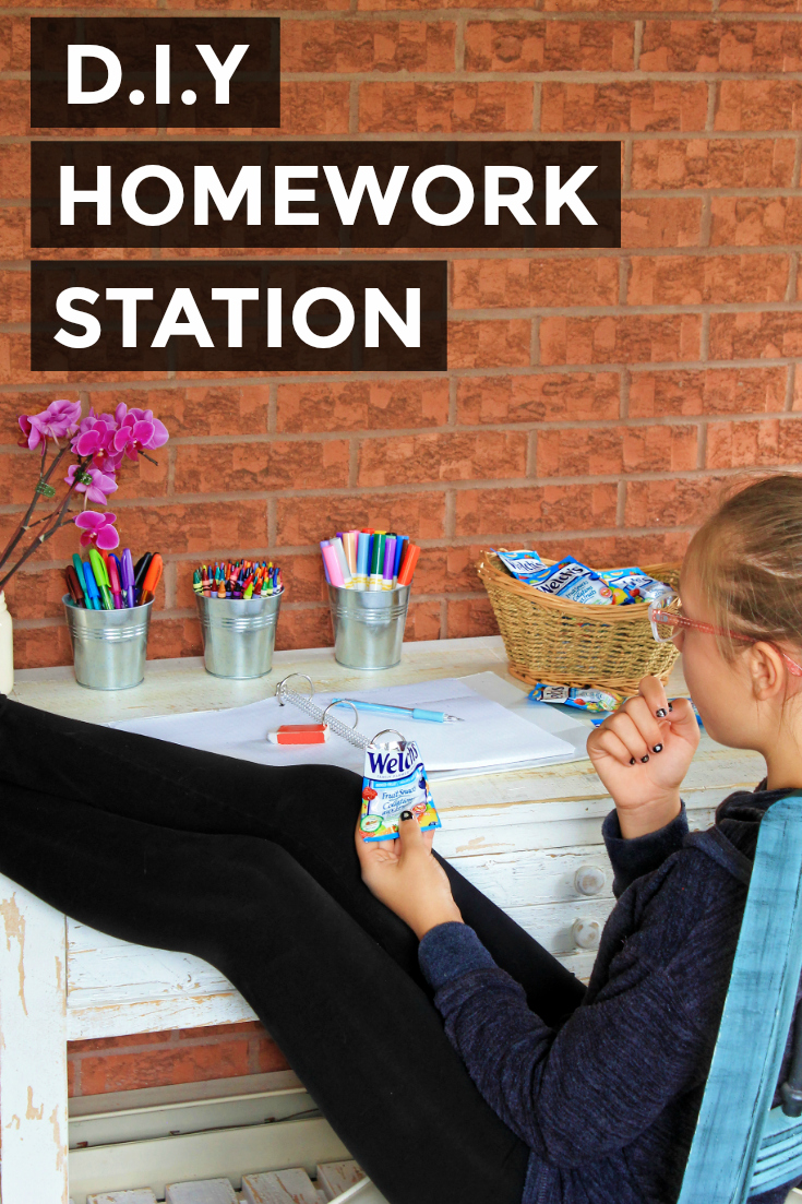 Welch's Fruit Snacks DIY Homework Station