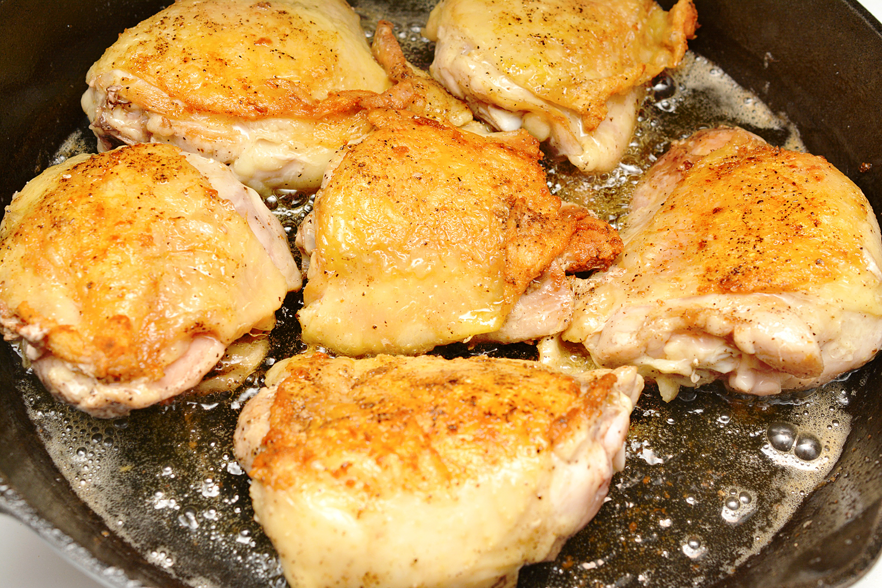 Keto Garlic Roasted Chicken Thighs with Parmesan Gravy