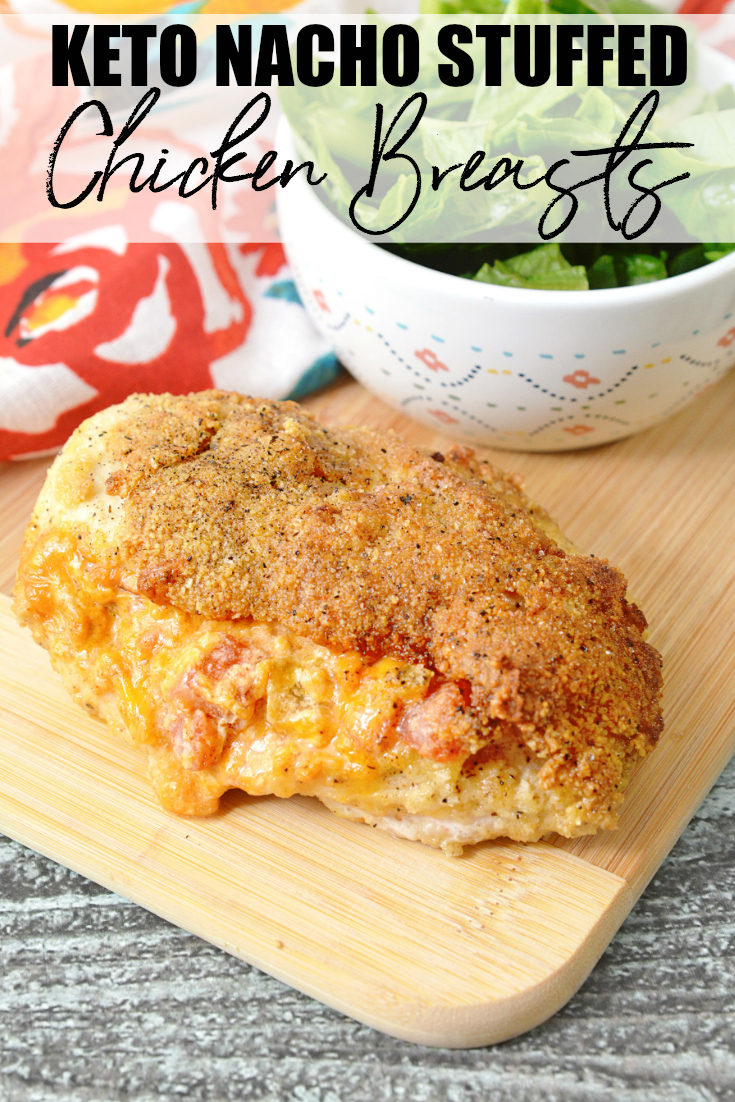 Try this Keto Nacho Stuffed Chicken Breasts recipe for dinner tonight! It is so easy to make and it's packed with flavour, your whole family will enjoy it! #Keto #KetoDiet #Ketosis #Ketogenic #LowCarb #LowCarbDiet #Recipe #Dinner