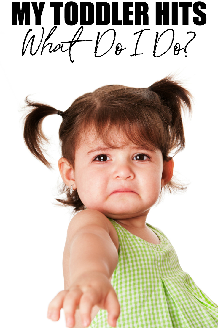 If your toddler hits and you don't know how to react, I'm sharing a few ways to nip in the bud before it becomes out of control, and their way of coping. #Parenting #Toddler #Toddlers