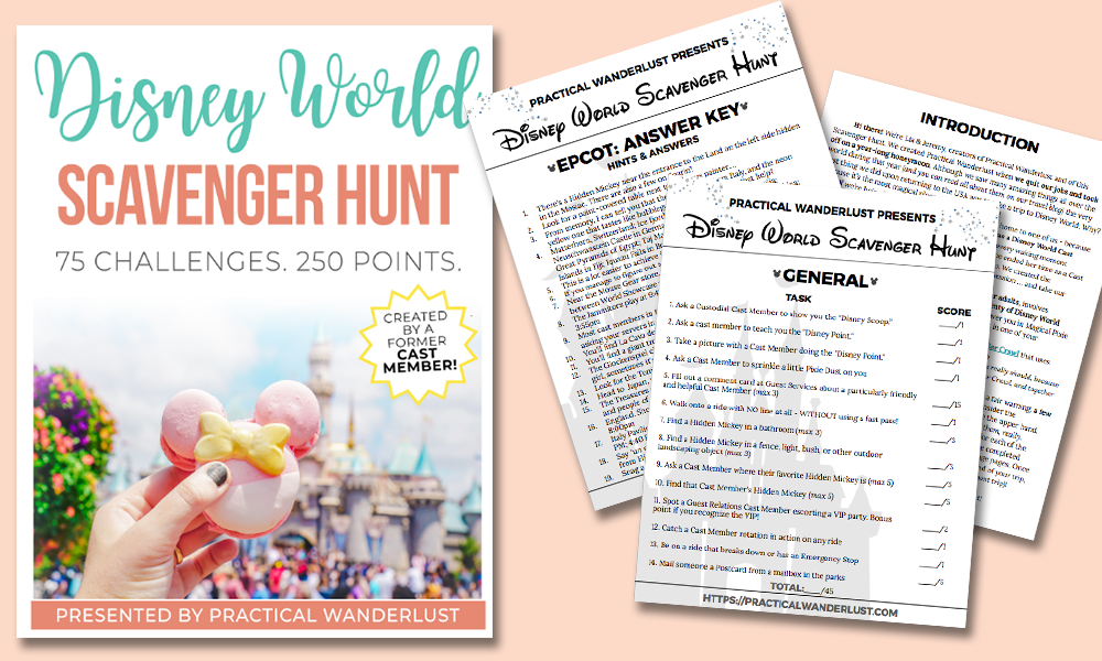 Walt Disney World Scavenger Hunt