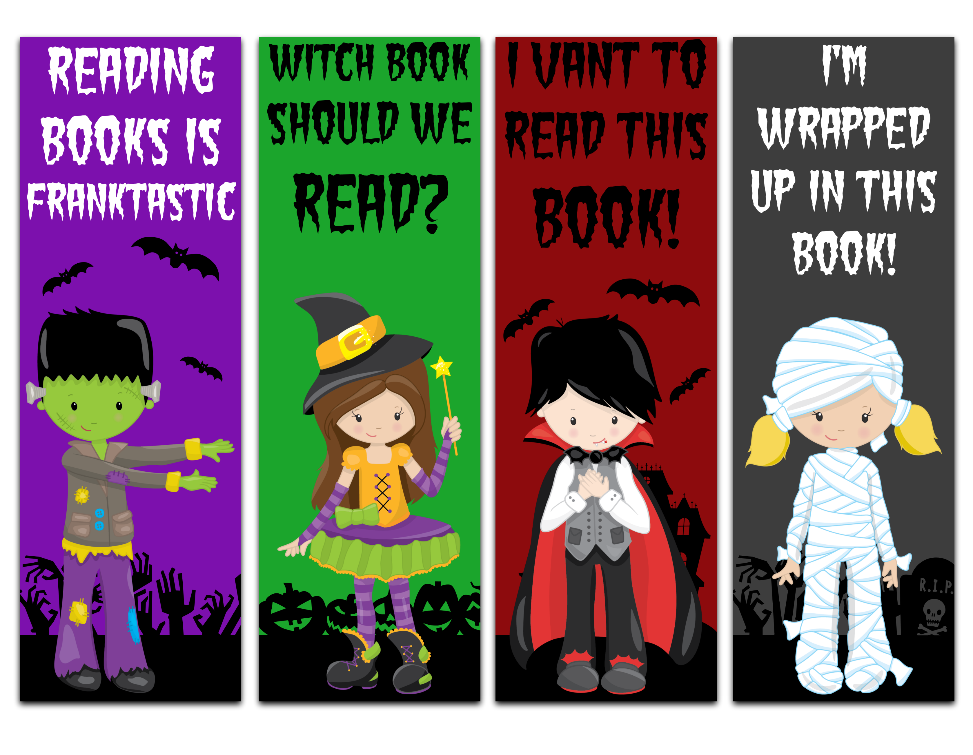 Halloween Bookmarks Printable