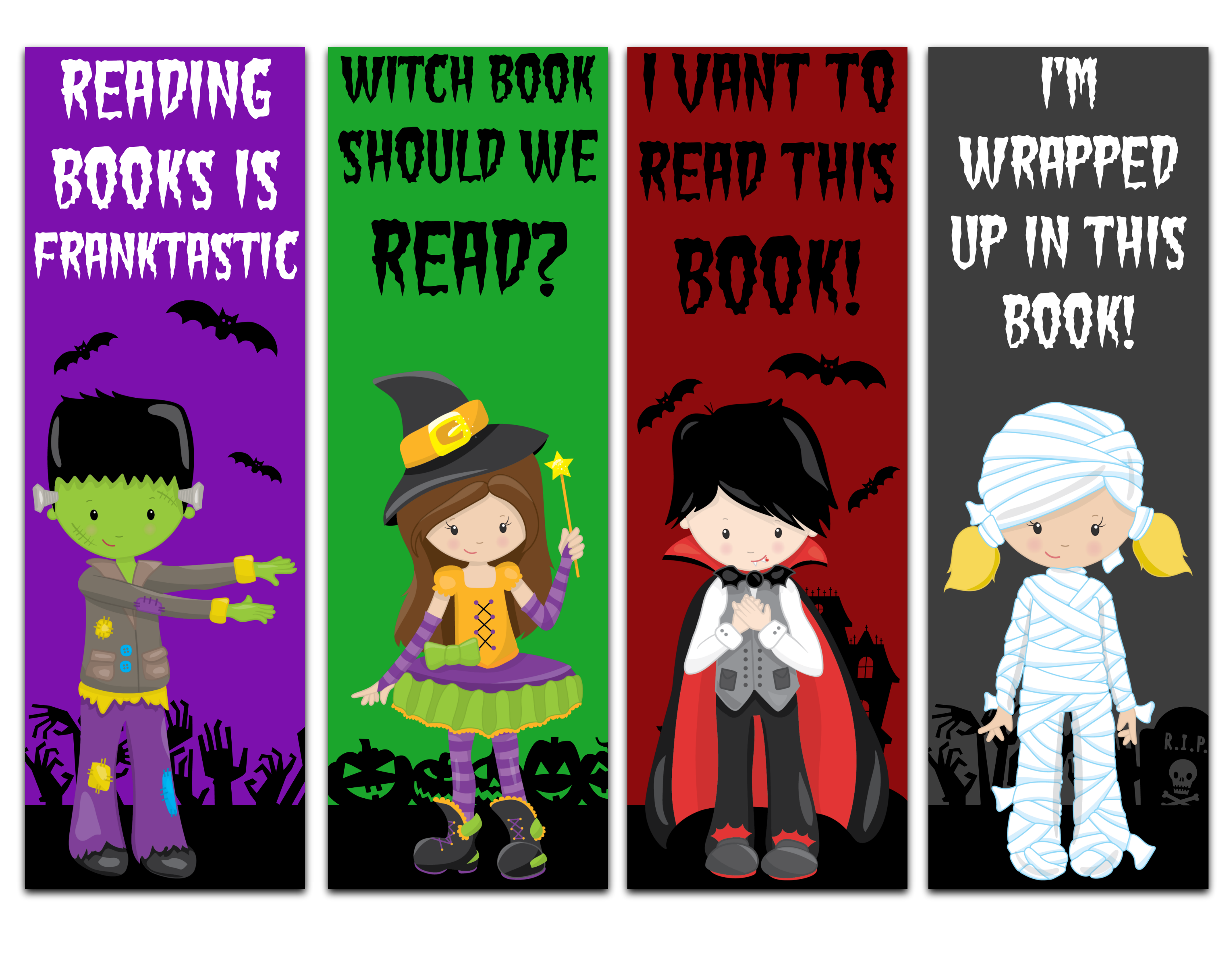 Free Printable Halloween Bookmarks Extreme Couponing Mom
