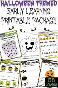 Halloween Themed Early Learning Printables