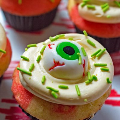 Deliciously Dead Halloween Zombie Cupcakes