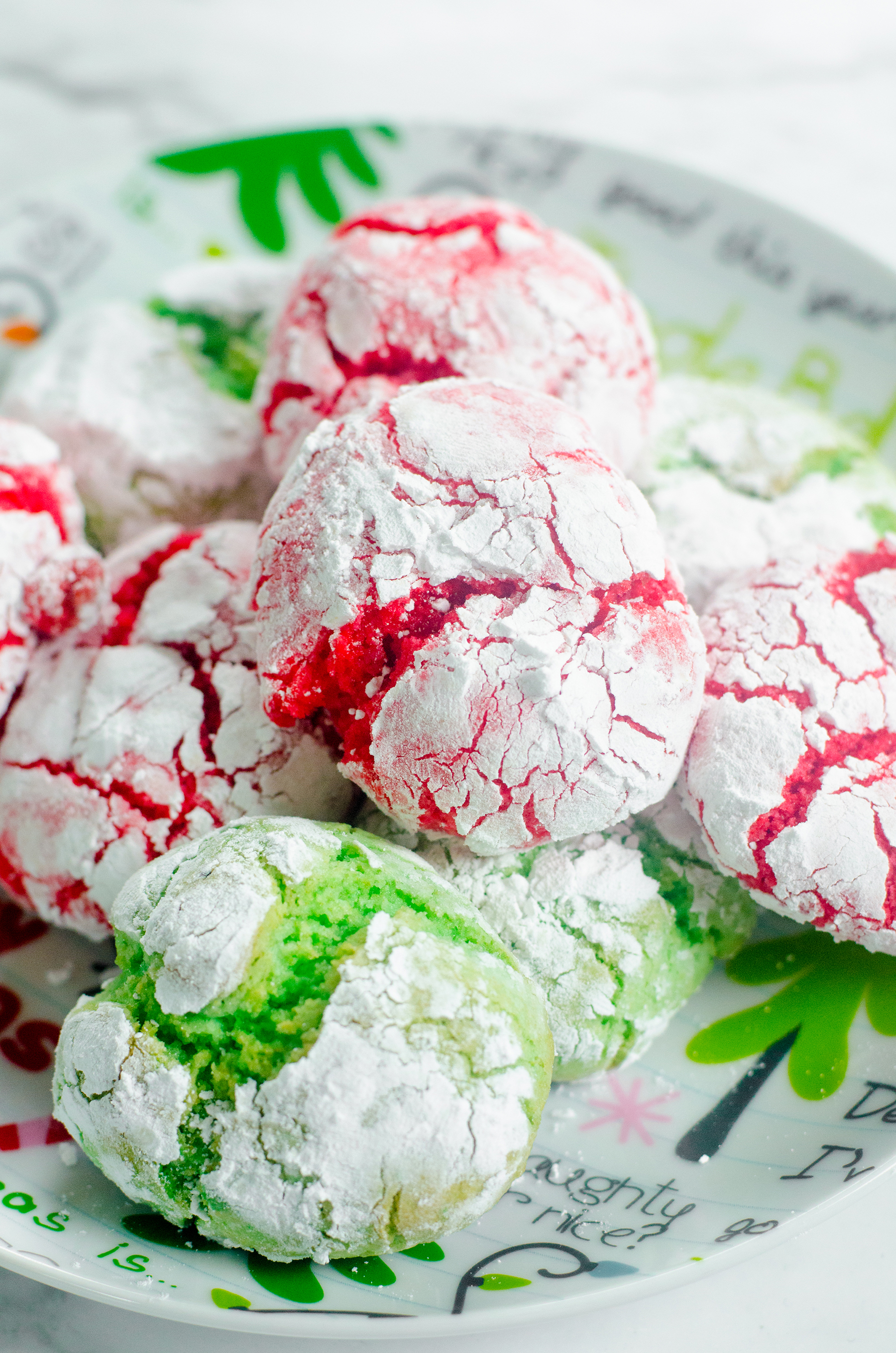 Christmas Crinkle Cookies