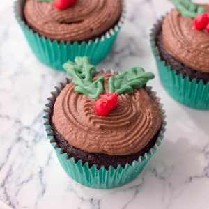Jolly Holly Cupcakes