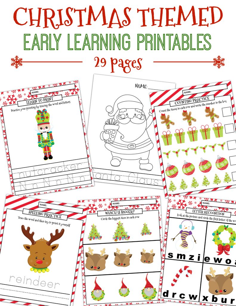 Christmas Learning Printables