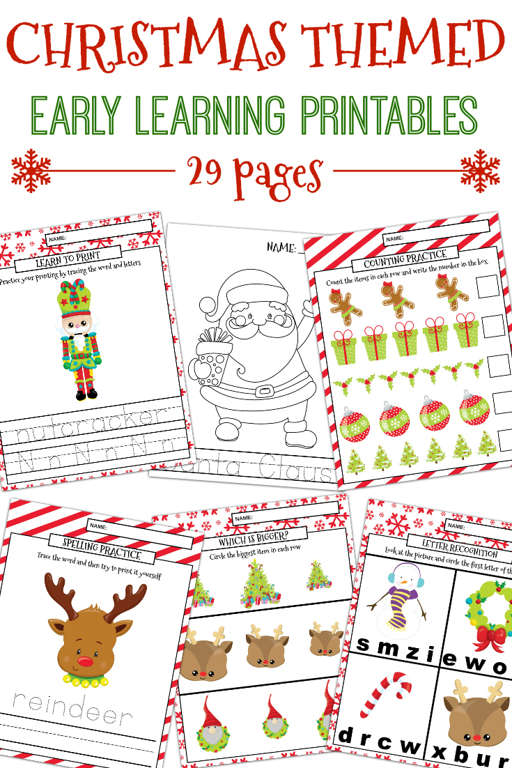 Christmas Learning Printables - Extreme Couponing Mom