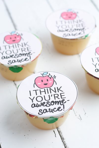 I Think You're Awesome-Sauce Valentine