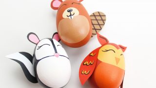 DIY Woodland Animal Easter Eggs