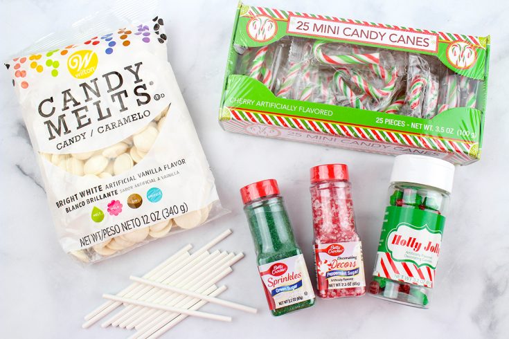 Chocolate Candy Cane Lollipops - Extreme Couponing Mom