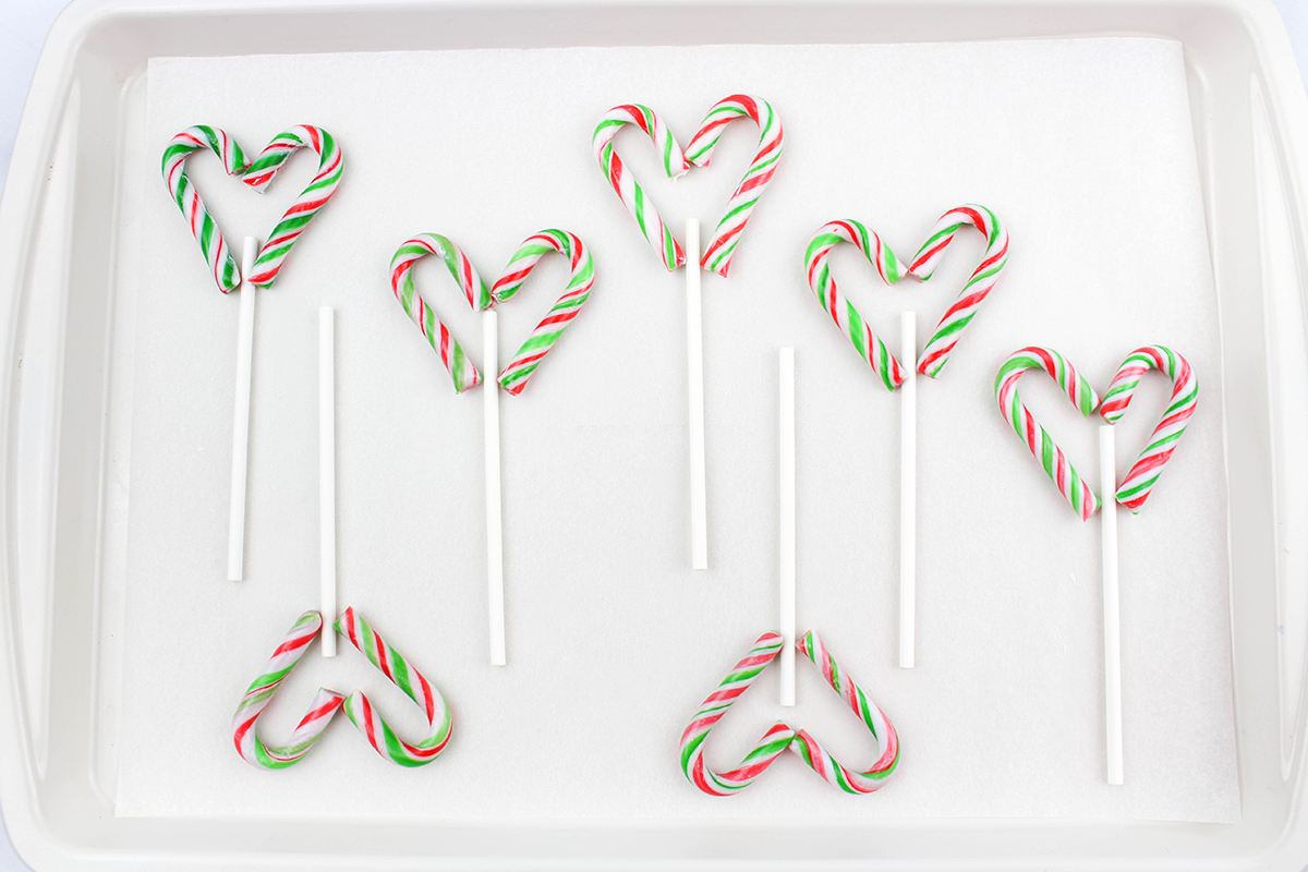 Chocolate Candy Cane Lollipops