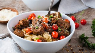 Italian Sausage Capellini With Blistered Tomatoes