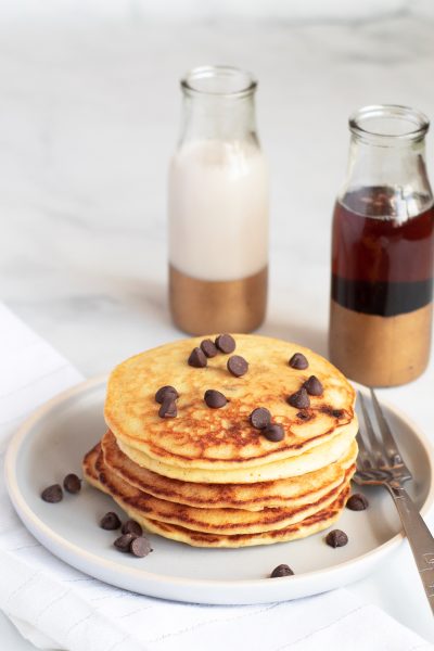 Keto Chocolate Chip Pancakes