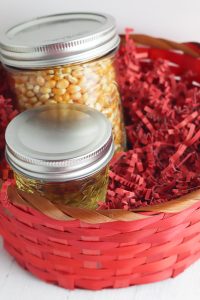 Popcorn Christmas Gift Basket