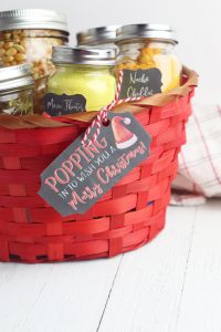 Popcorn Christmas Gift Basket