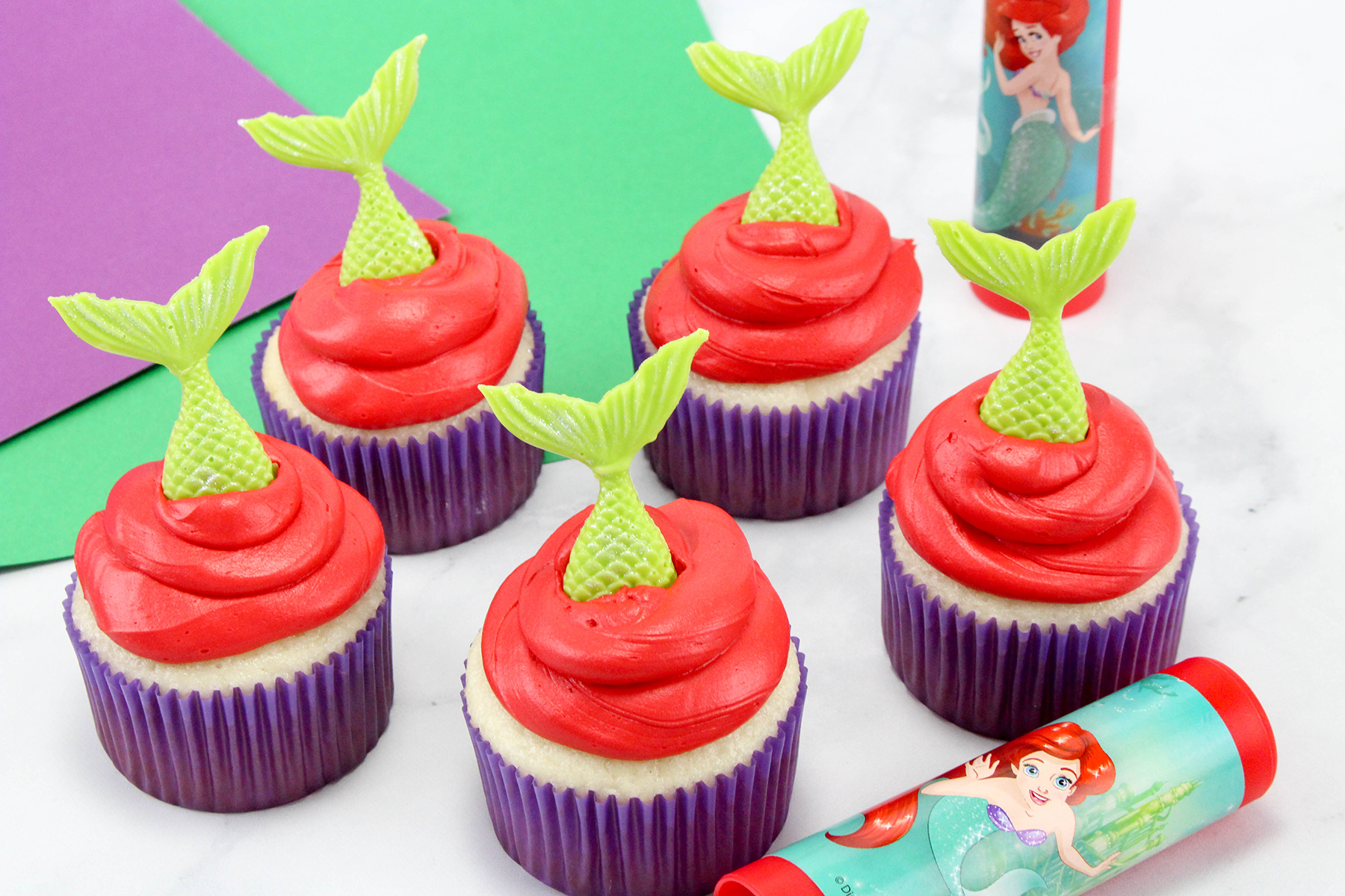 The Little Mermaid Cupcakes