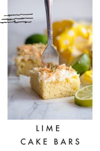 Lime Cake Bars