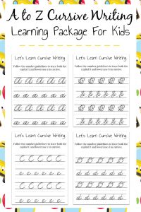 Learning Cursive Writing For Kids