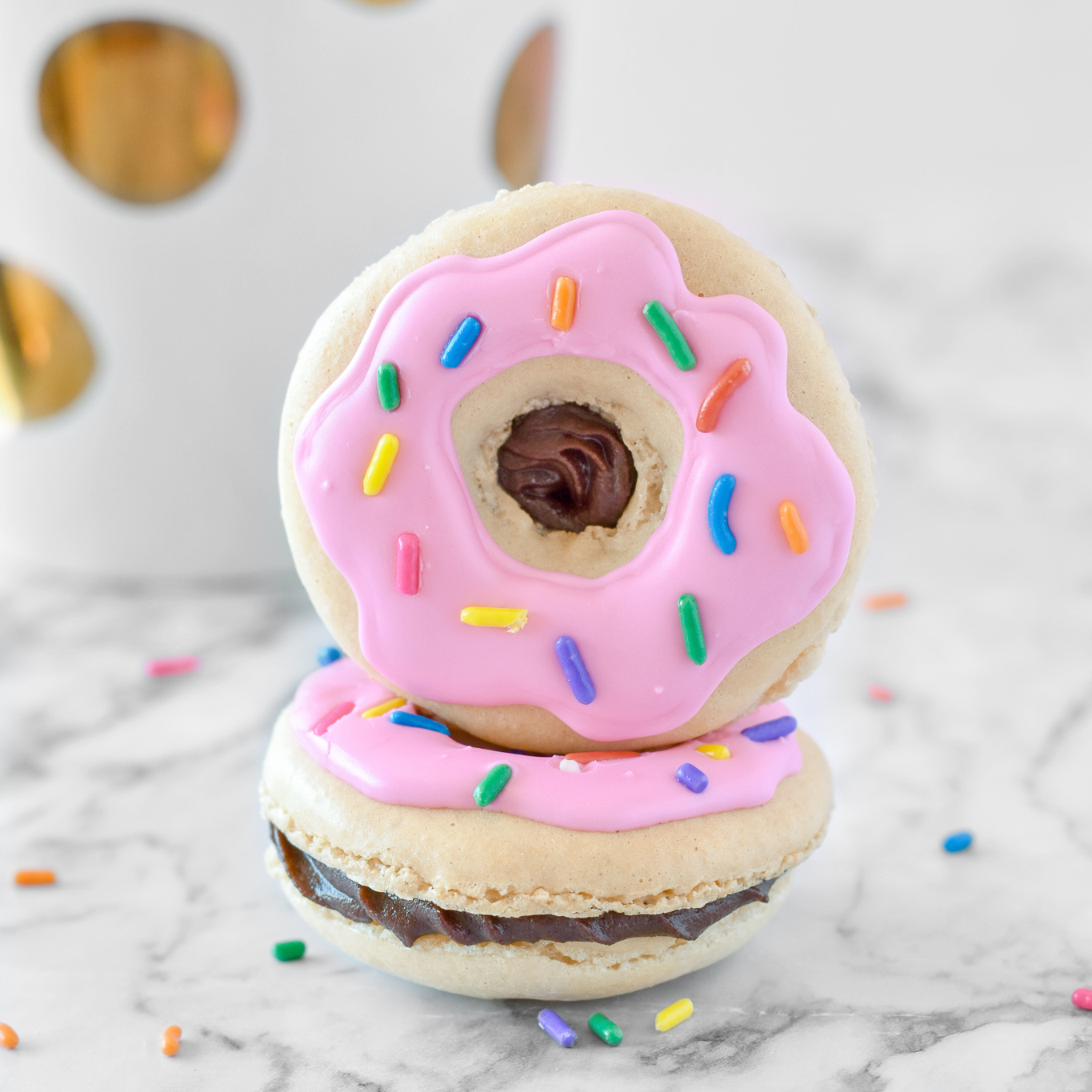 Donut Macarons - Extreme Couponing Mom