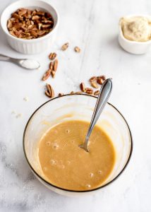 Salted Caramel Pecan Sugar Cookie Bars