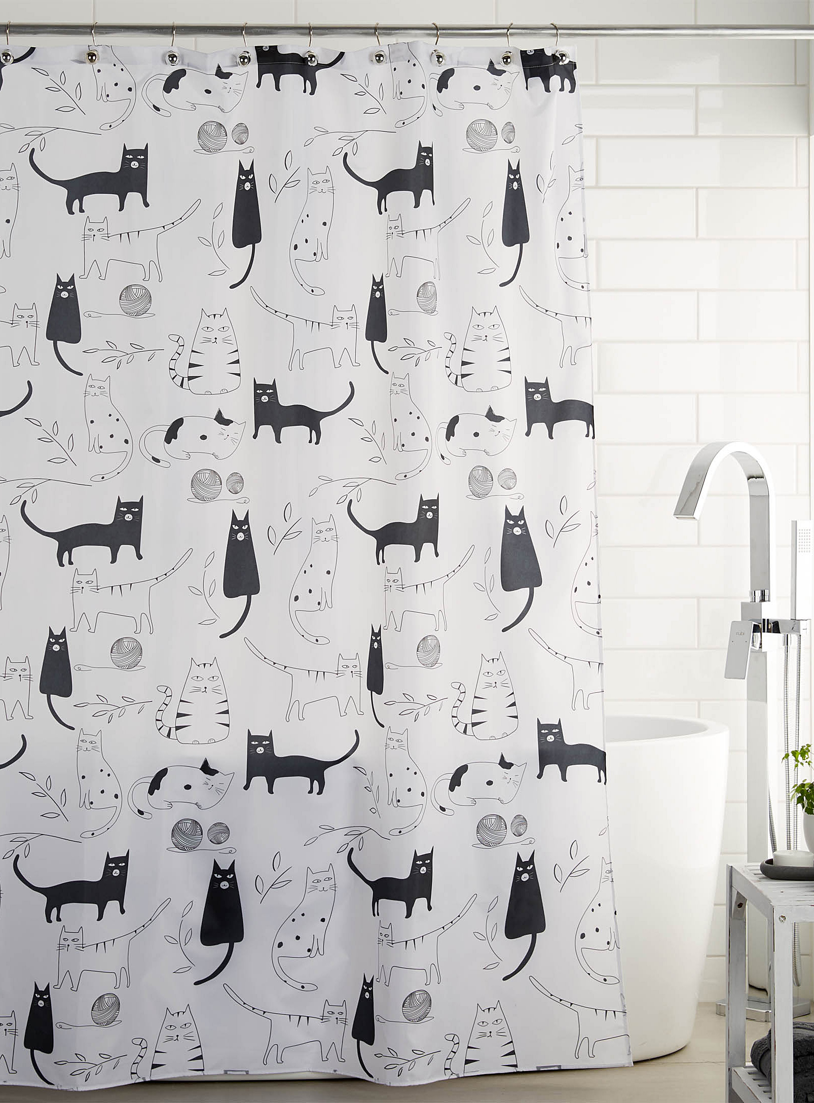 Simons - La Maison Simons Cats Shower Curtain