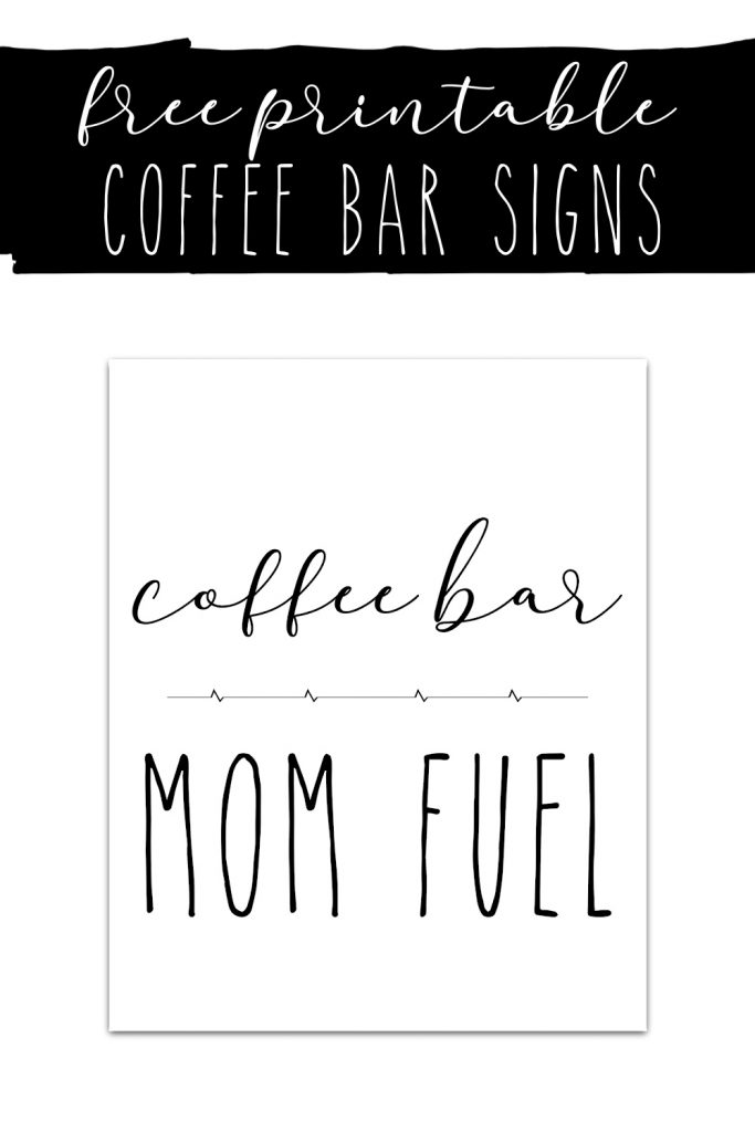 Free Printable Coffee Bar Signs Extreme Couponing Mom