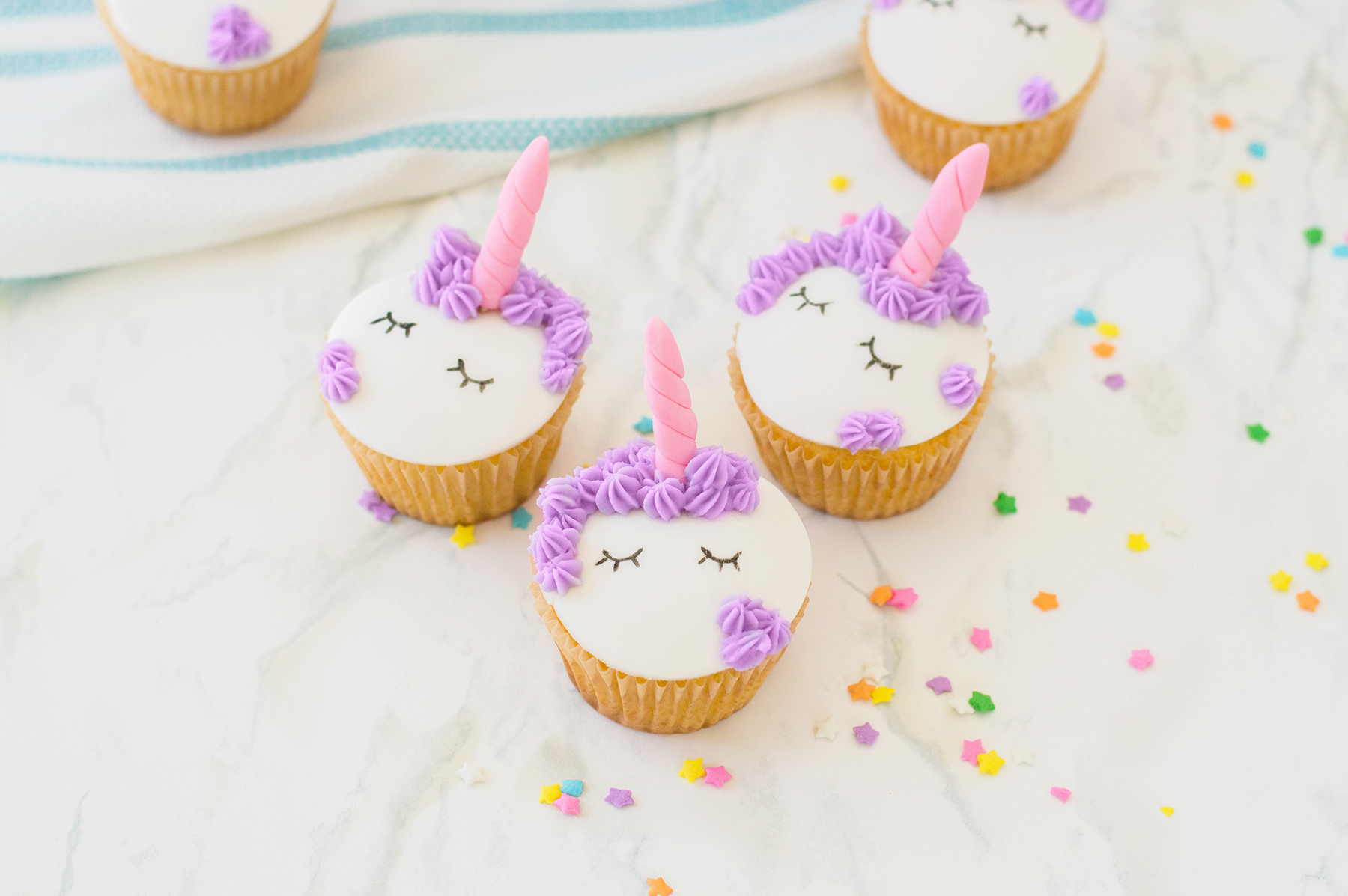 Cute Unicorn Cupcakes