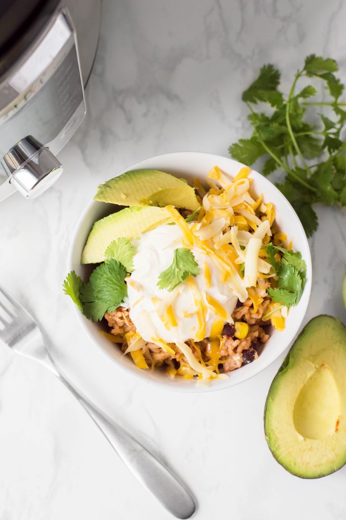 Instant Pot Chicken Taco Bowl