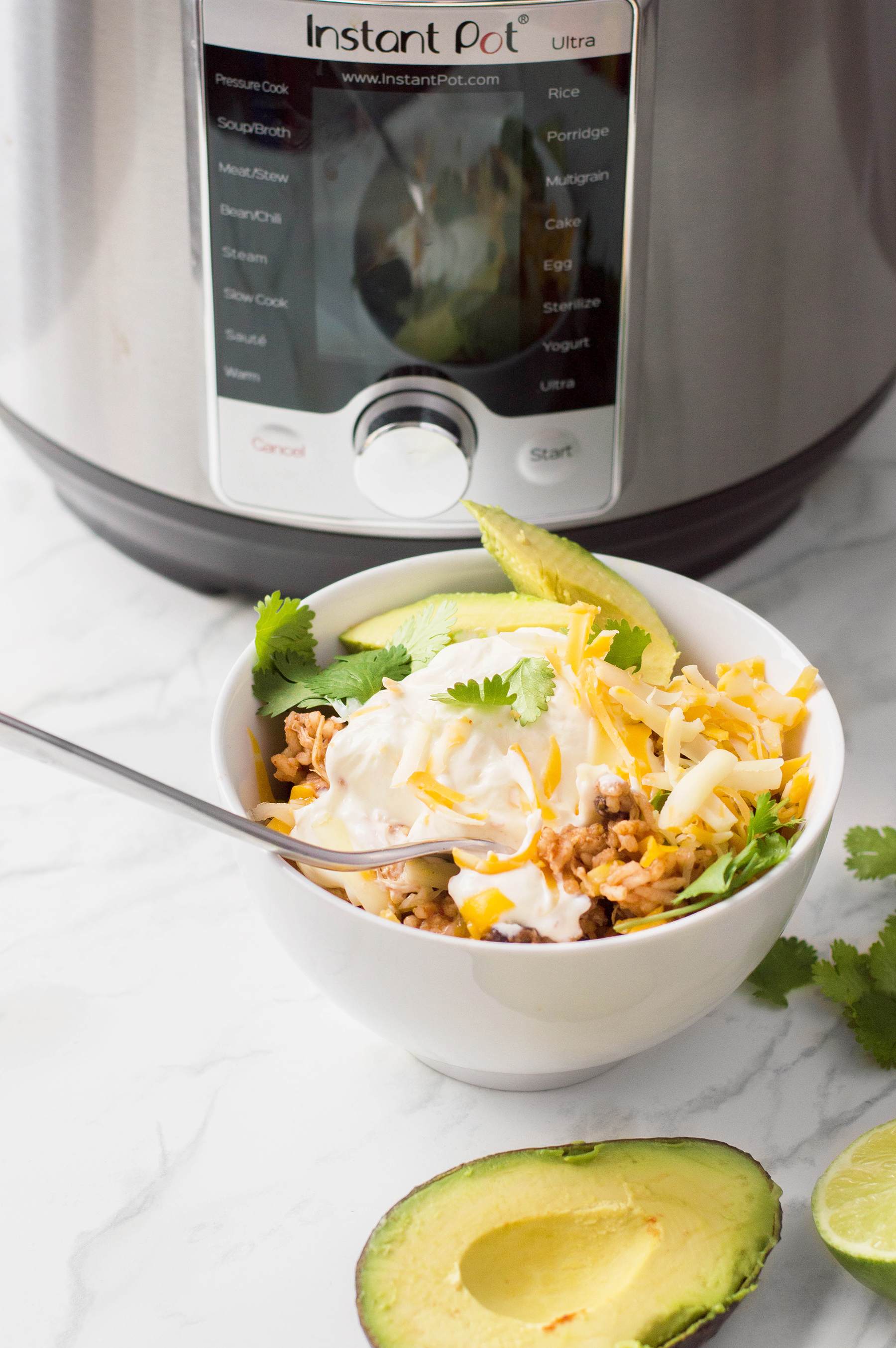 Instant Pot Chicken Taco Bowl - Extreme Couponing Mom