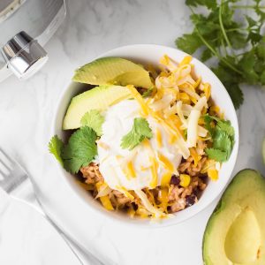 Instant Pot Chicken Taco Bowl