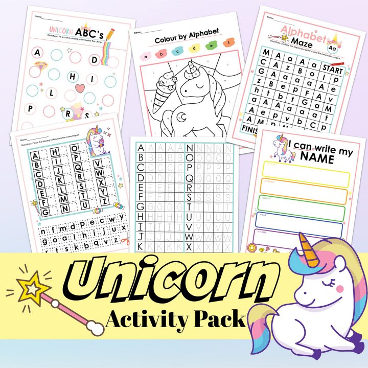 Unicorn Activity Pack - Extreme Couponing Mom