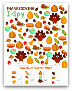 Printable Thanksgiving Activities For Kids - Extreme Couponing Mom