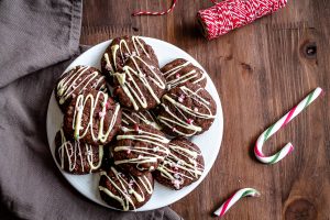 Chocolate Peppermint Christmas Cookies