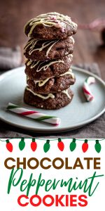 Chocolate Peppermint Christmas Cookies