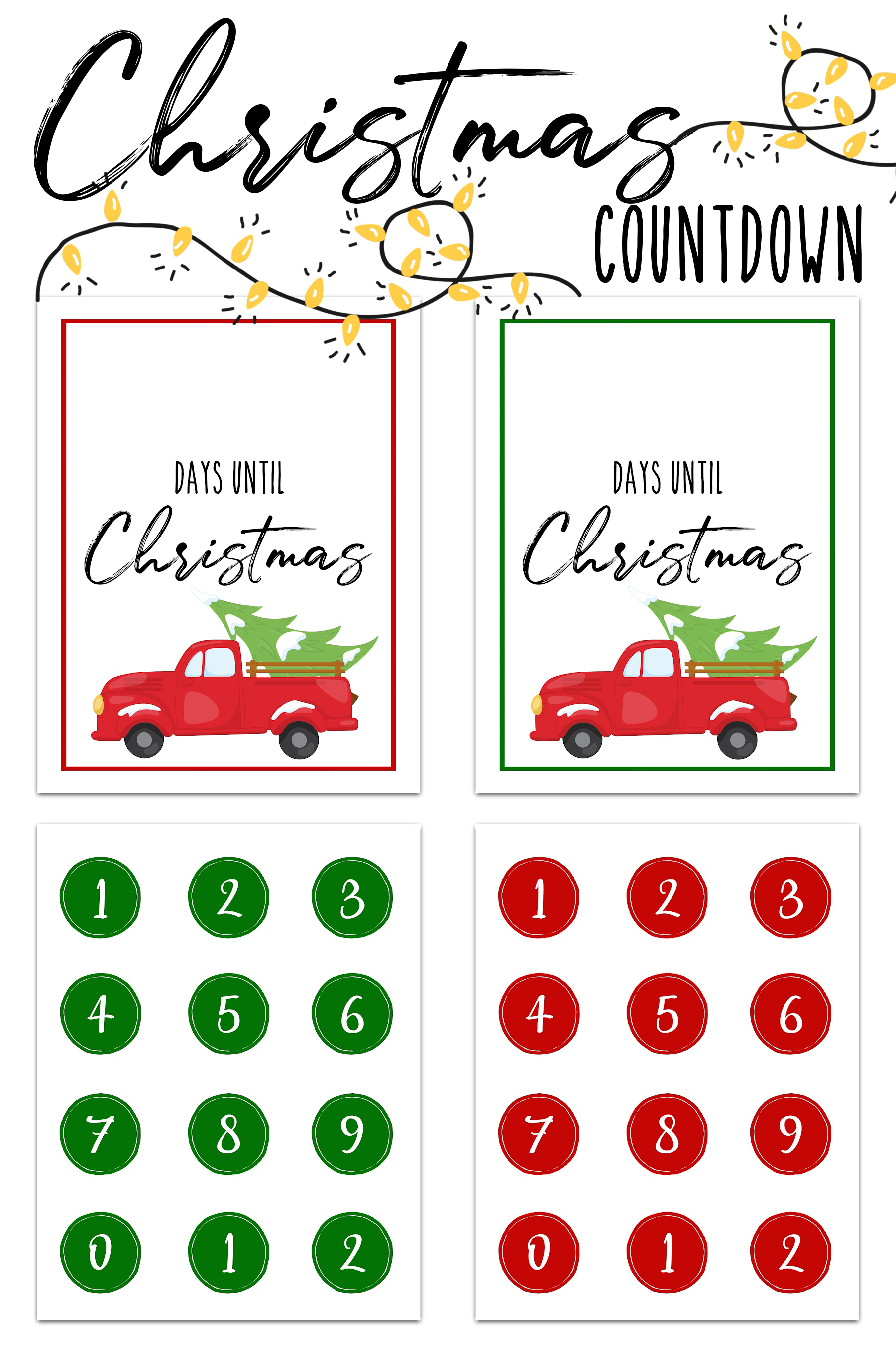 Christmas Countdown Printable