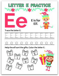 Elf Learning Printables Package