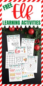 Elf Learning Printables Package