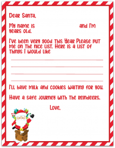 Letter To Santa Printable Package - Extreme Couponing Mom
