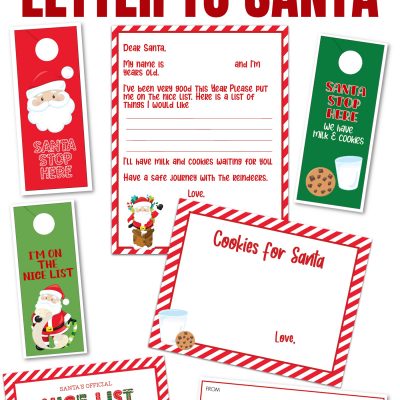 Letter To Santa Printable Package