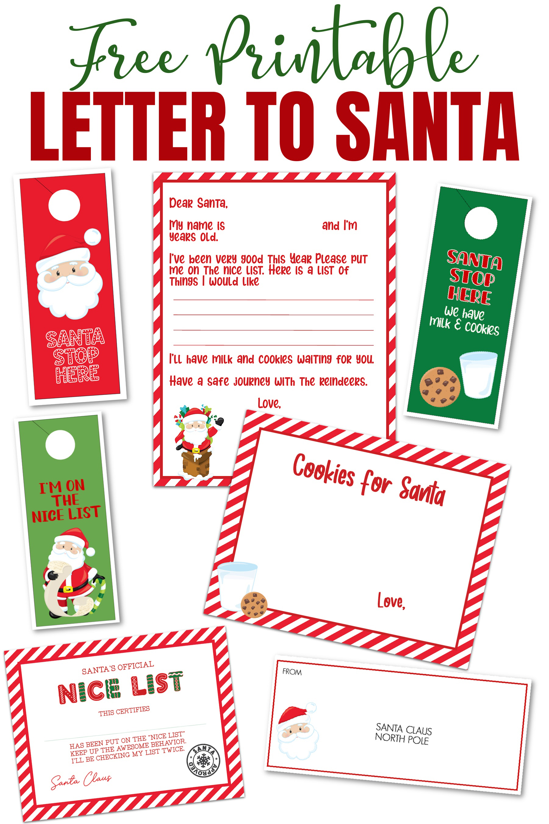 Letter To Santa Printable Package Extreme Couponing Mom