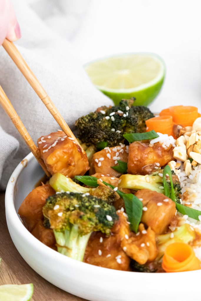 Instant Pot Sesame Chicken Bowls - Extreme Couponing Mom