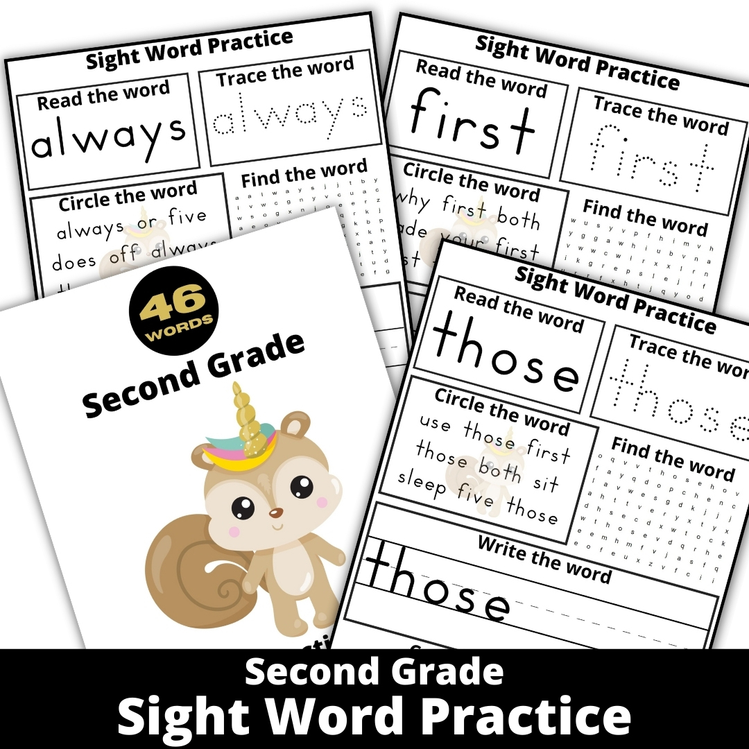 Second Grade Dolch Sight Words Practice