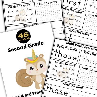 Second Grade Dolch Sight Words Practice