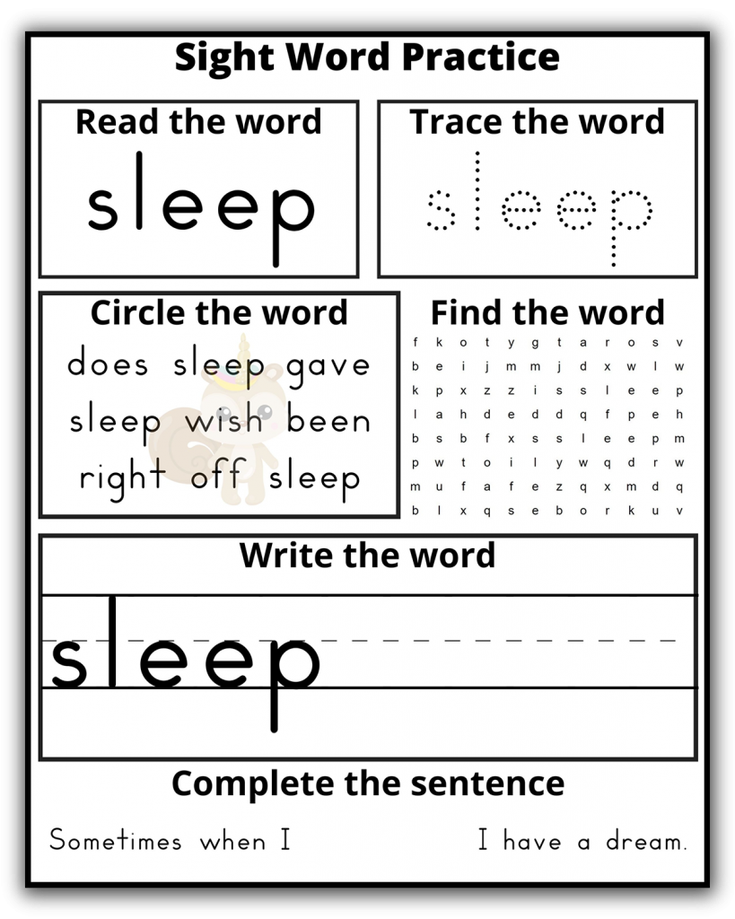 Second Grade Dolch Sight Words Practice - Extreme Couponing Mom